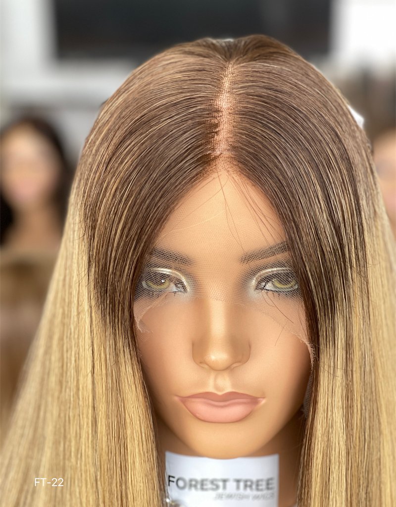 #146 Highlight Color 22inch Super Slight Layer HD Lace Top Wig