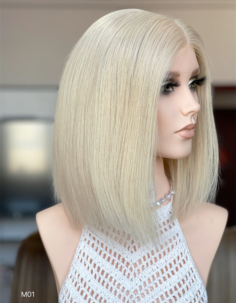 #1001 Color 13inch Super Slight Layer HD Lace Top Wig