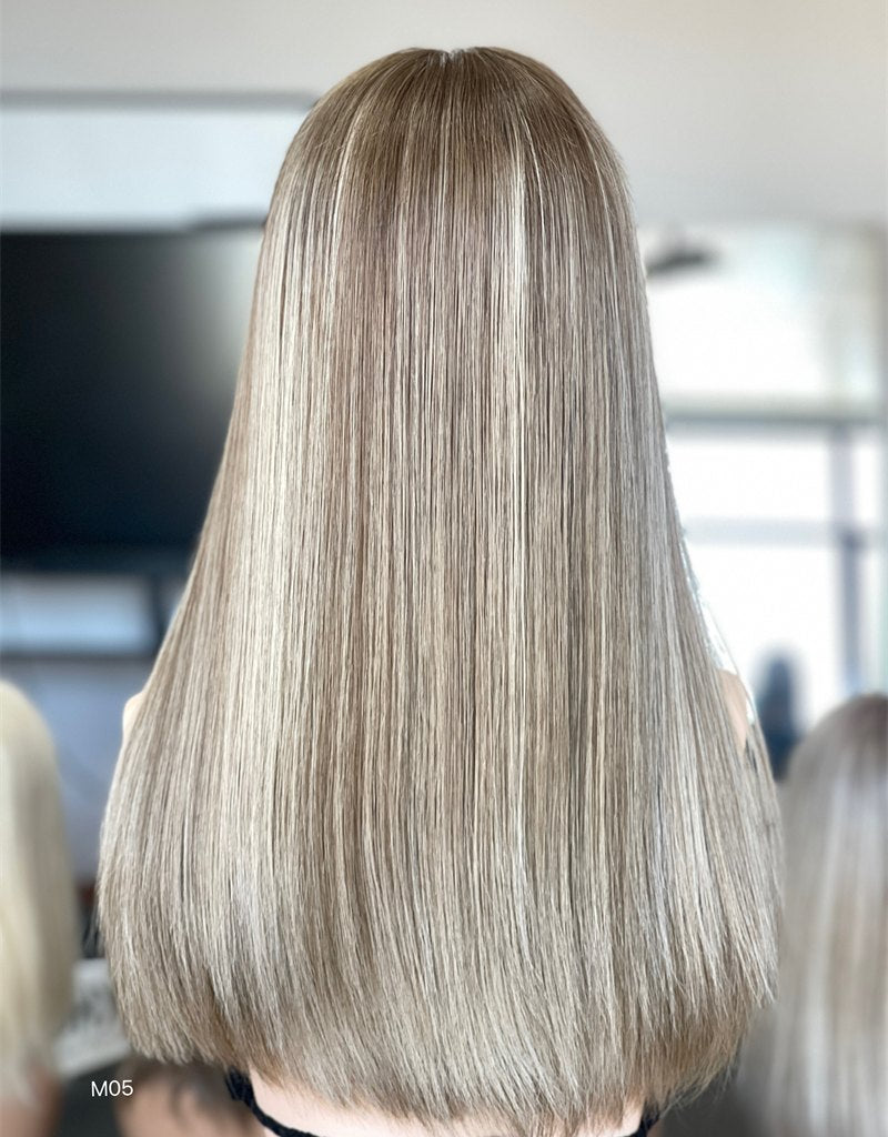 #8/10/16 Highlight Color 19inch Super Slight Layer HD Lace Top Wig