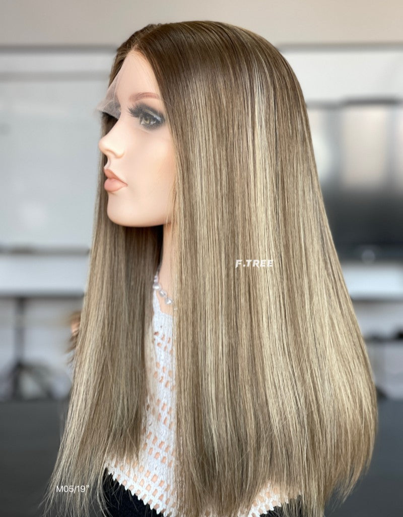 #8/10/16 Color 19inch Super Slight Layer HD Lace Top Wig