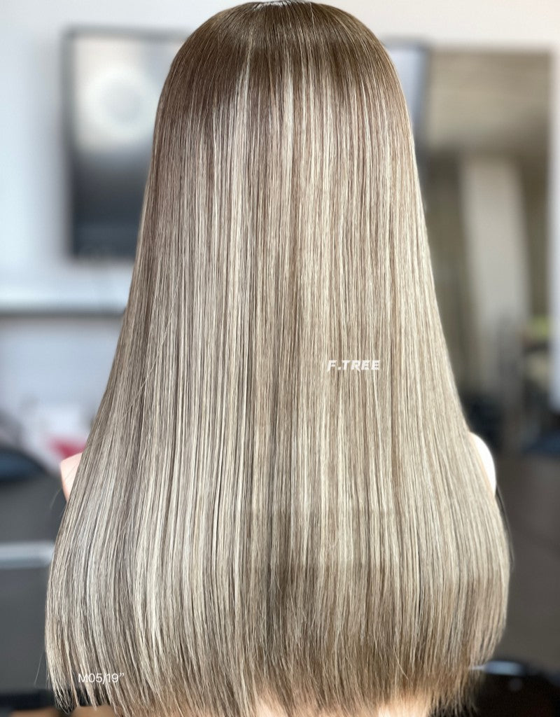 #8/10/16 Color 19inch Super Slight Layer HD Lace Top Wig