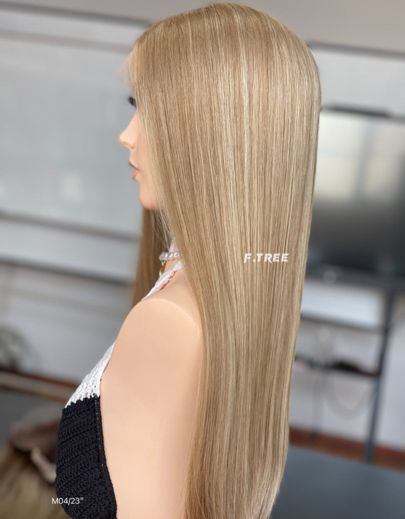 #6-18/24 Color 23 inch Super Slight Layer HD Lace Top Wig