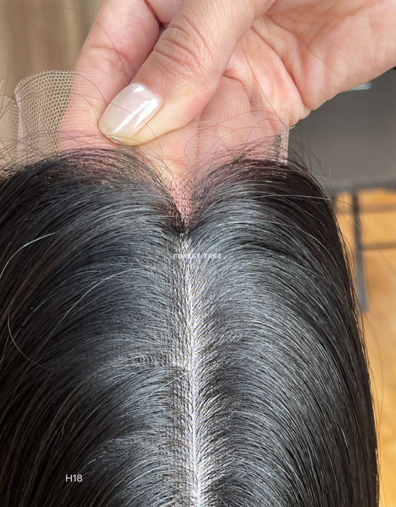 #NC Color 16inch Lace Front 7*7 Silk Base Topper