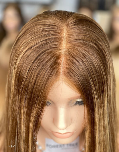 #XC Highlight Color 16inch Super Slight Layer HD Lace Top Wig