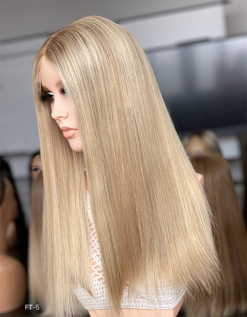 #XJ Color 20inch Super Slight Layer HD Lace Top Wig