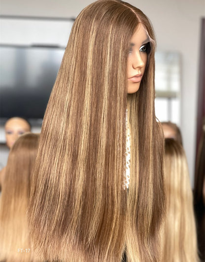 #6305 Highlight Color 26inch Super Slight Layer HD Lace Top Wig