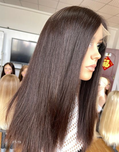 #N4 Cloor 18inch Super Slight Layer HD Lace Top Wig