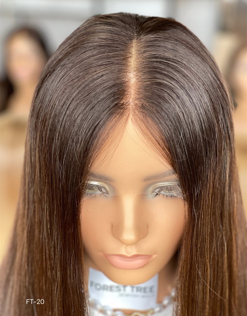 #N4/8 Highlight Color 20inch Super Slight Layer HD Lace Top Wig