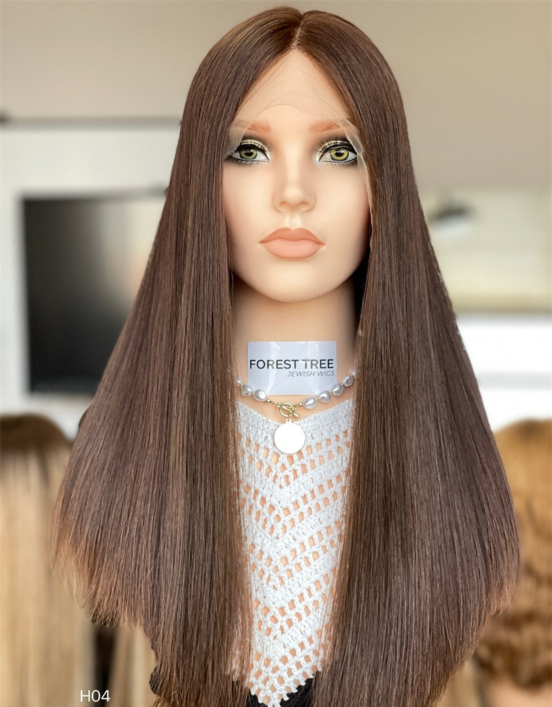#6 Color 20inch Super Slight Layer HD Lace Top Wig