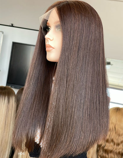 #6 Color 20inch Super Slight Layer HD Lace Top Wig