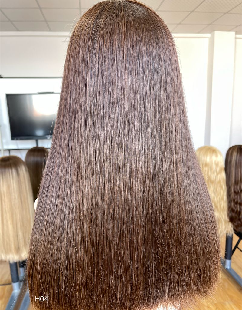 #6 Color 20inch Super Slight Layer HD Lace Top Wig