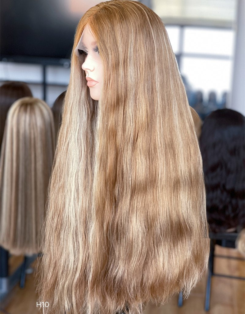 #8/16/24 Highlight Color 28inch Super Slight Layer HD Lace Top Wig