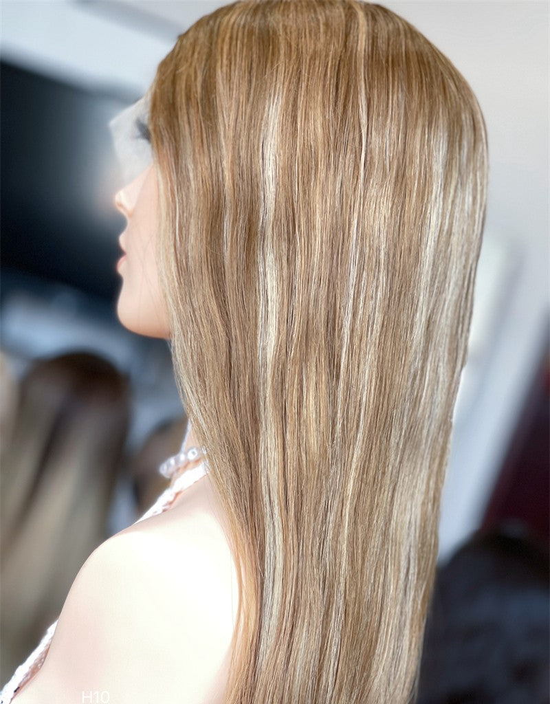#8/16/24 Highlight Color 28inch Super Slight Layer HD Lace Top Wig