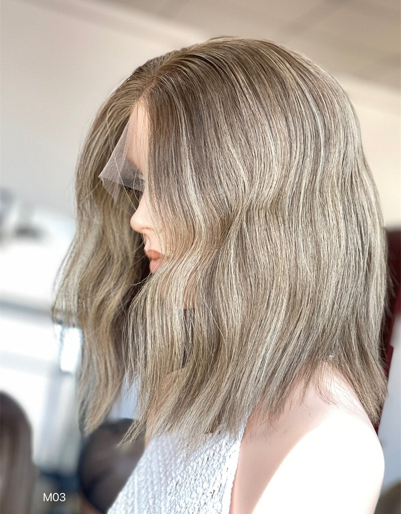 #OMGB Highlight Color 13inch Super Slight Layer HD Lace Top Wig