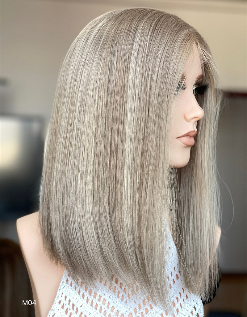 #6-18/24 Color 15inch Super Slight Layer HD Lace Top Wig