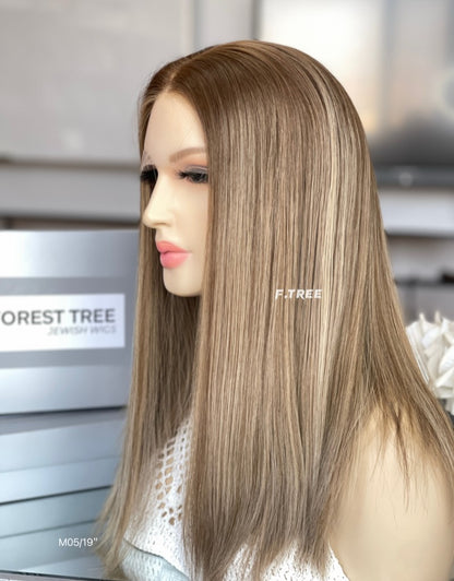 #8/10/16 Color 19inch Super Slight Layer HD Lace Top Wig