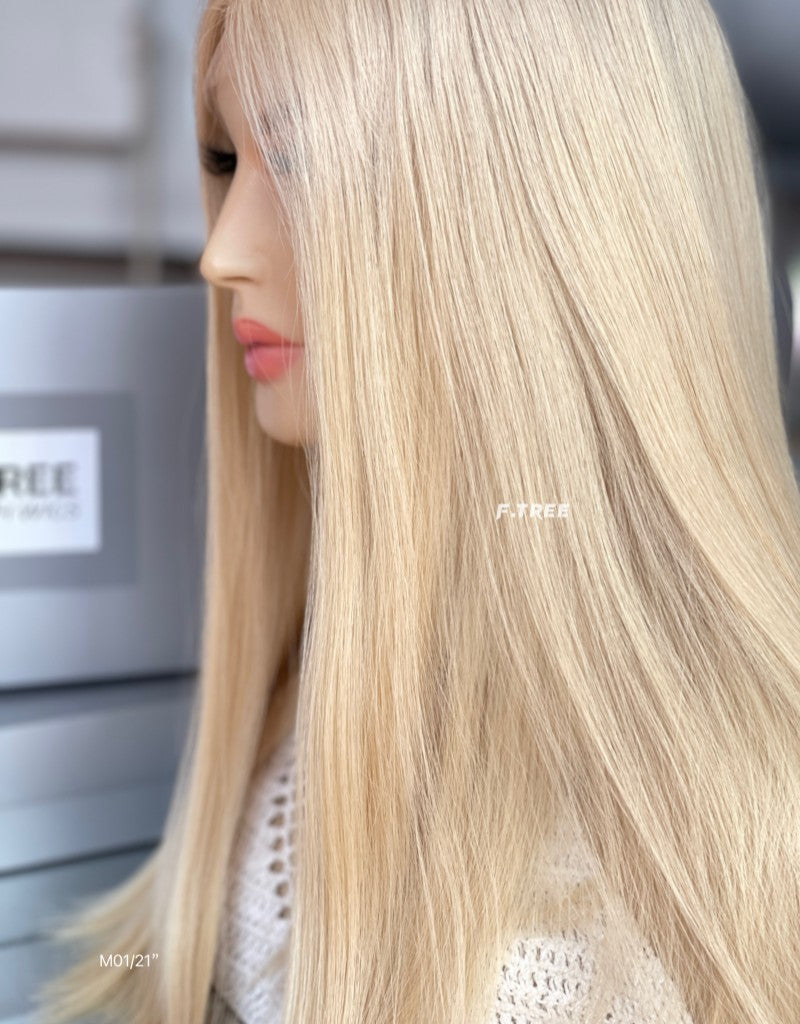 #1001 Color 21inch Super Slight Layer HD Lace Top Wig
