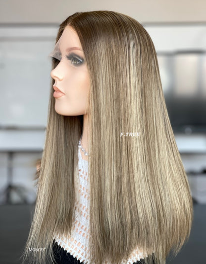 #8/10/16 Color 19inch Super Slight Layer HD Lace Top Wig