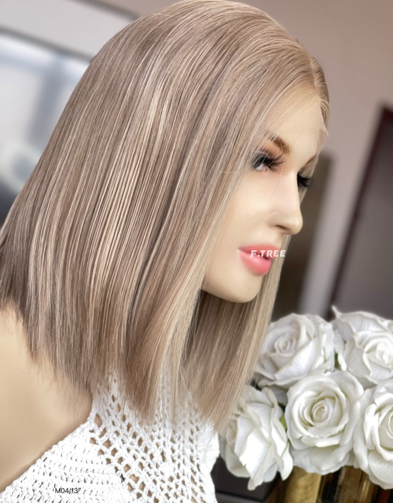 #6-18/24 Color 13inch Super Slight Layer HD Lace Top Wig