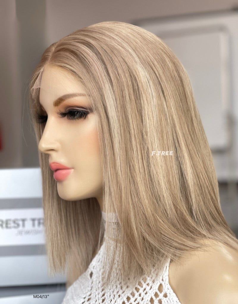 #6-18/24 Color 13inch Super Slight Layer HD Lace Top Wig