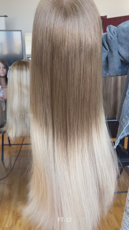 #714 Color 22inch Super Slight Layer HD Lace Top Wig