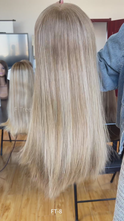 #611 Highlight Color 20inch Super Slight Layer HD Lace Top Wig