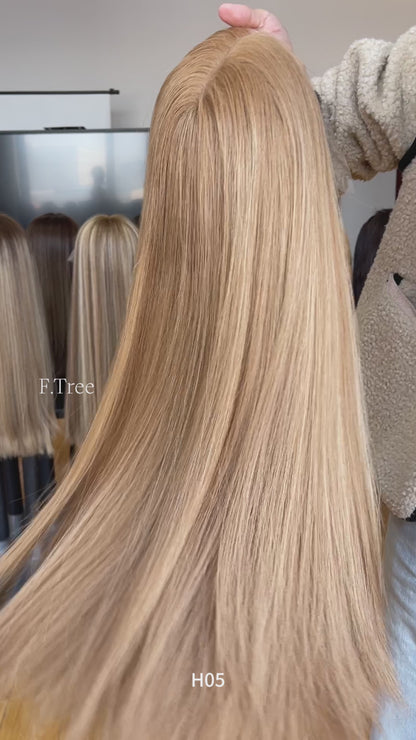 #10/14/8 Color 24inch Super Slight Layer HD Lace Top Wig