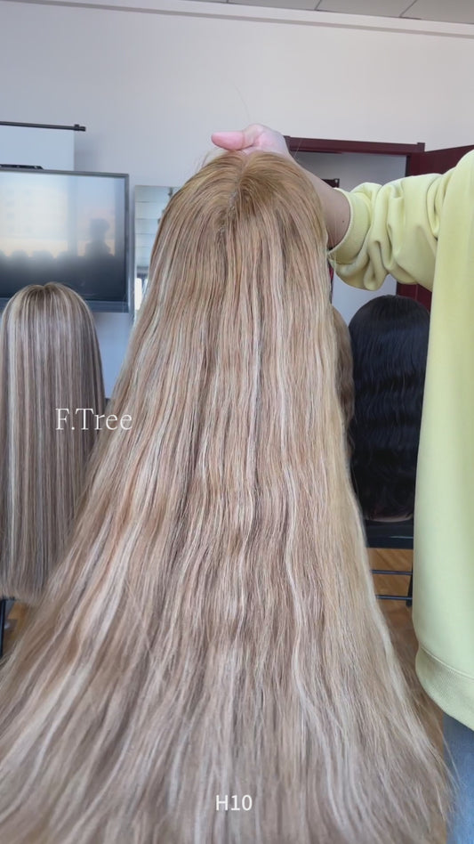 #8/16/24 Highlight Color 28inch Super Slight Layer HD Lace Top Wig