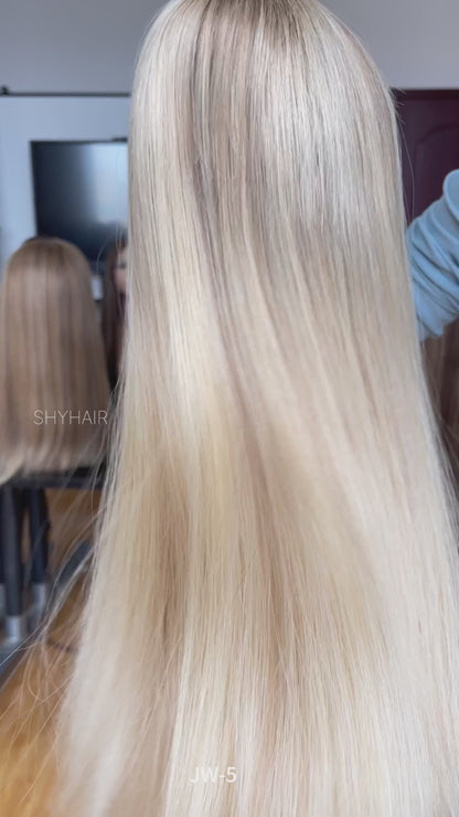 #XJ Color 20inch Super Slight Layer HD Lace Top Wig