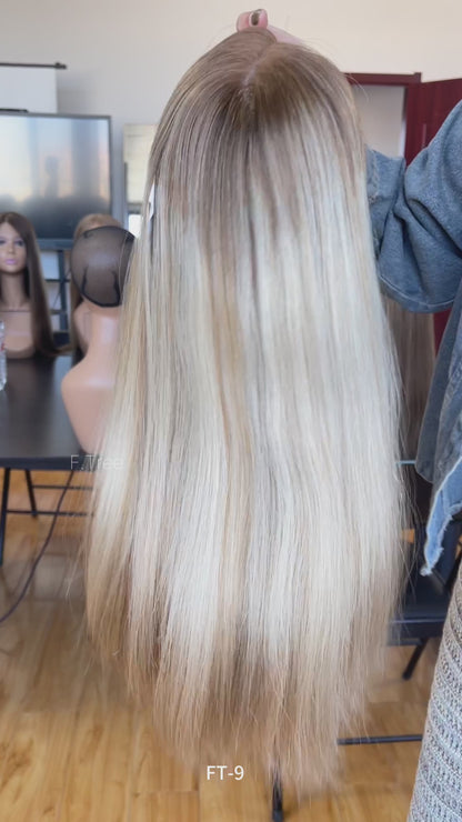 #NOA Highlight Color 22inch Super Slight Layer HD Lace Top Wig