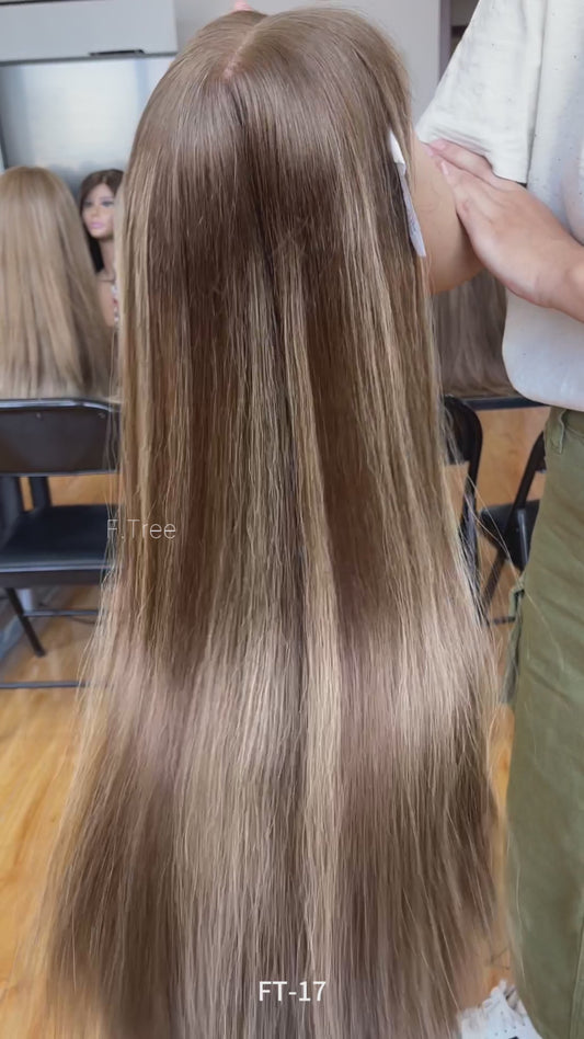 #6305 Highlight Color 26inch Super Slight Layer HD Lace Top Wig