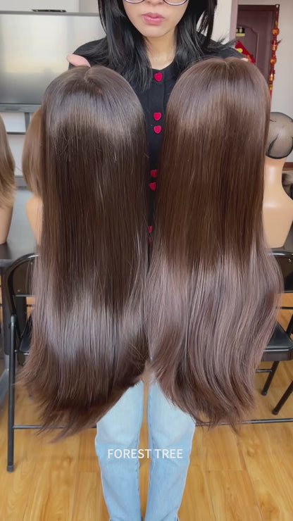 #4 Color 23inch Super Slight Layer HD Lace Top Wig