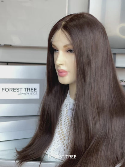 #6 Color 23 Inch Super Slight Layer HD Lace Top Wig