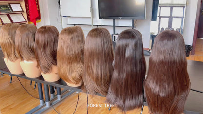 #10 Color 16inch Super Slight Layer HD Lace Top Wig