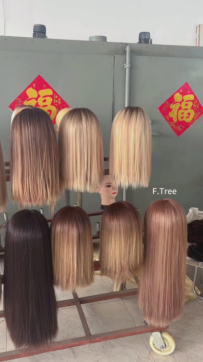 #8/10/16 Color 19inch Super Slight Layer HD Lace Top Wig