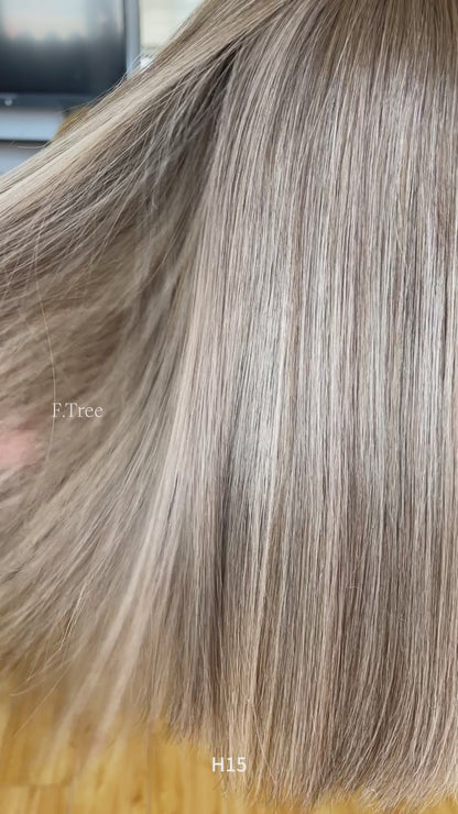 #6/500C/60 Highlight Color 14inch No Layer HD Lace Top Wig